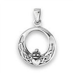 Sterling Silver Claddagh Pendant